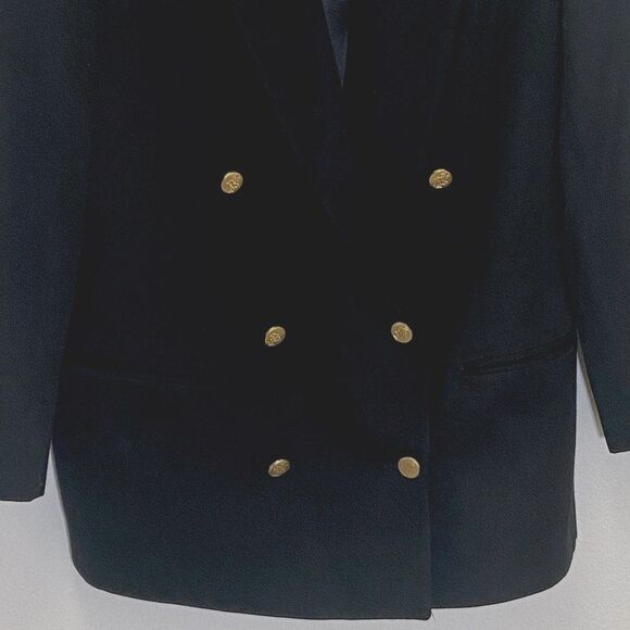 Vintage Augustus - Black Double Breasted Blazer - size 14 - Picture 8 of 8